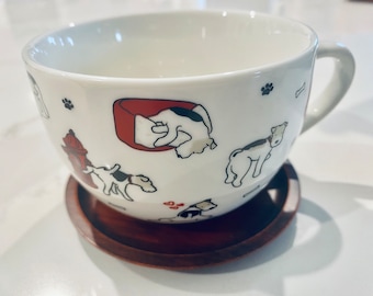 Wire Fox Terrier Tea Cup/Coffee Mug Set