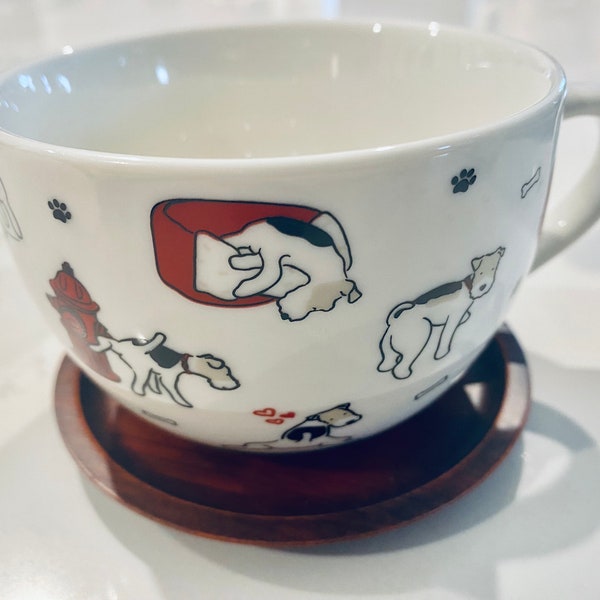 Wire Fox Terrier Tea Cup/Coffee Mug Set