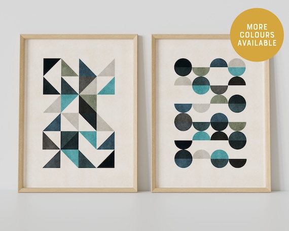 ビンテージMODERN GEOMETORIC ART PRINT