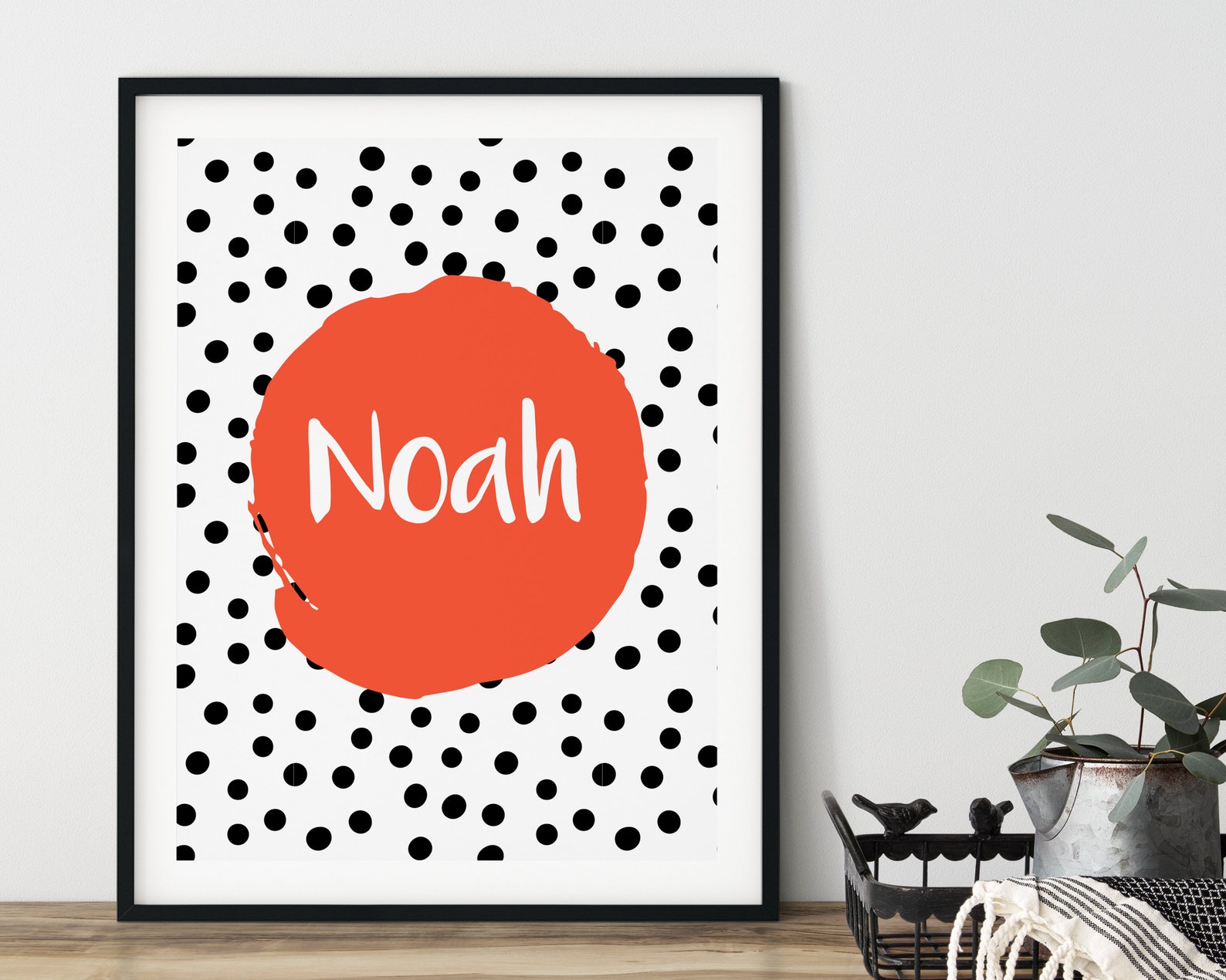 Personalised Name Print Mustard Yellow Name Detail Nursery Etsy UK