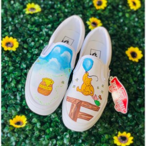 Winnie the Pooh Vans Etsy UK