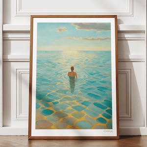 Wild Swimming Print | Downloadable | Ocean Lover