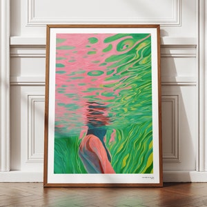 Wild Swimming Print | Downloadable | Ocean Lover | Underwater
