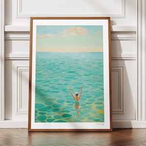 Wild Swimming Print | Downloadable | Ocean Lover