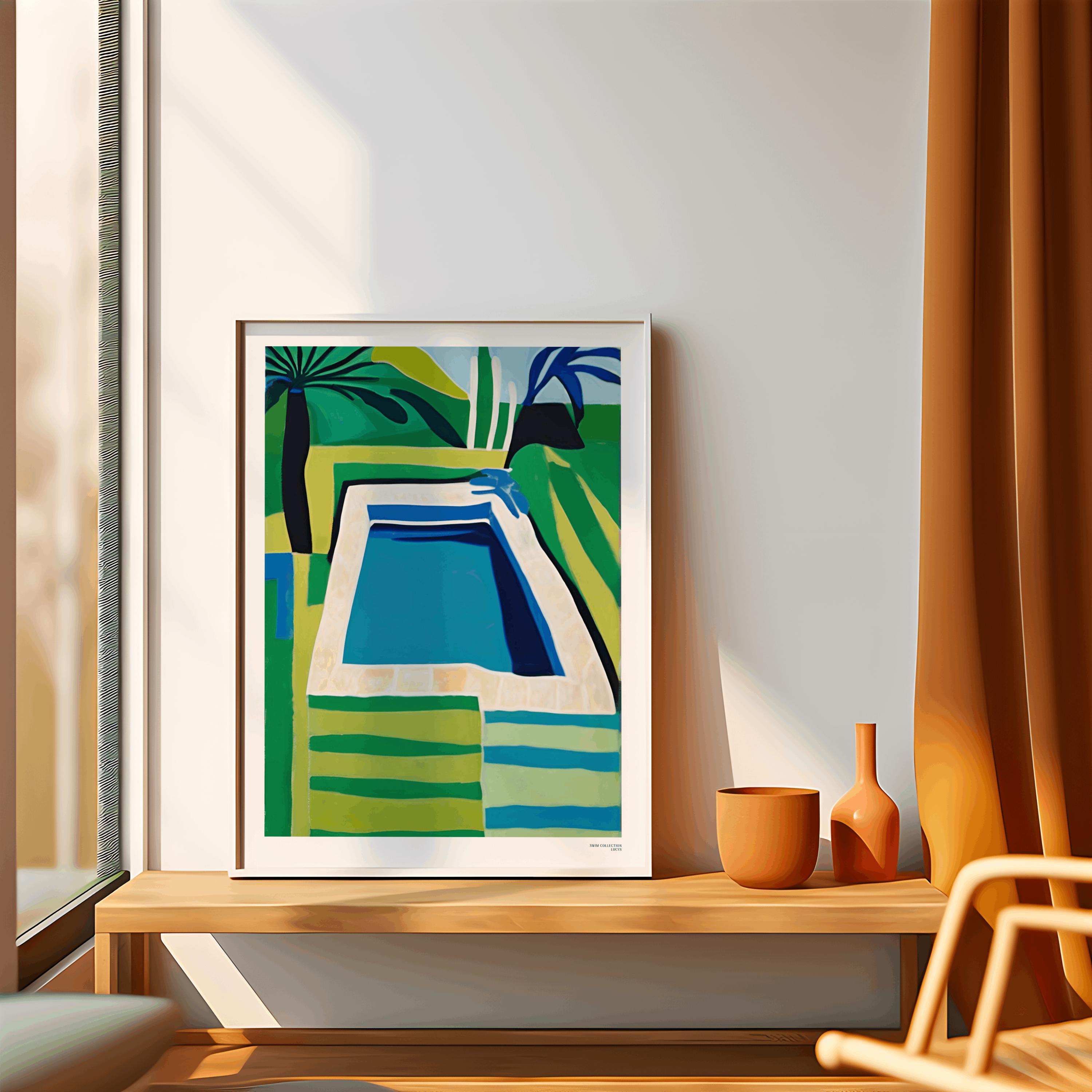 Swimming Pool David Hockney Downloadable Art Print - Etsy