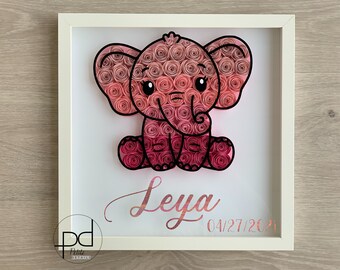 Download Elephant Shadow Box Etsy