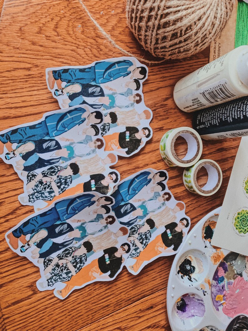 bts dynamite sticker etsy