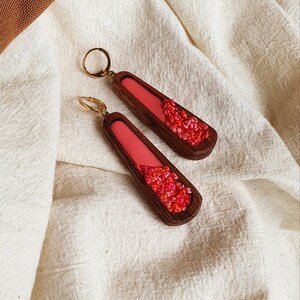 Embroidered Huggie Earrings The Falls Strawberry Falls