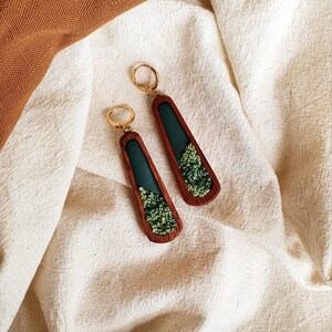 Embroidered Huggie Earrings The Falls image 2