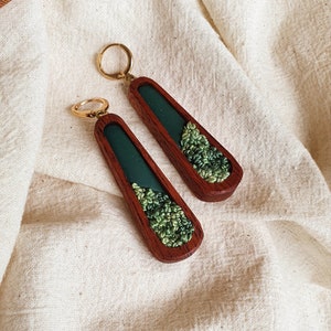 Embroidered Huggie Earrings The Falls Pine Falls