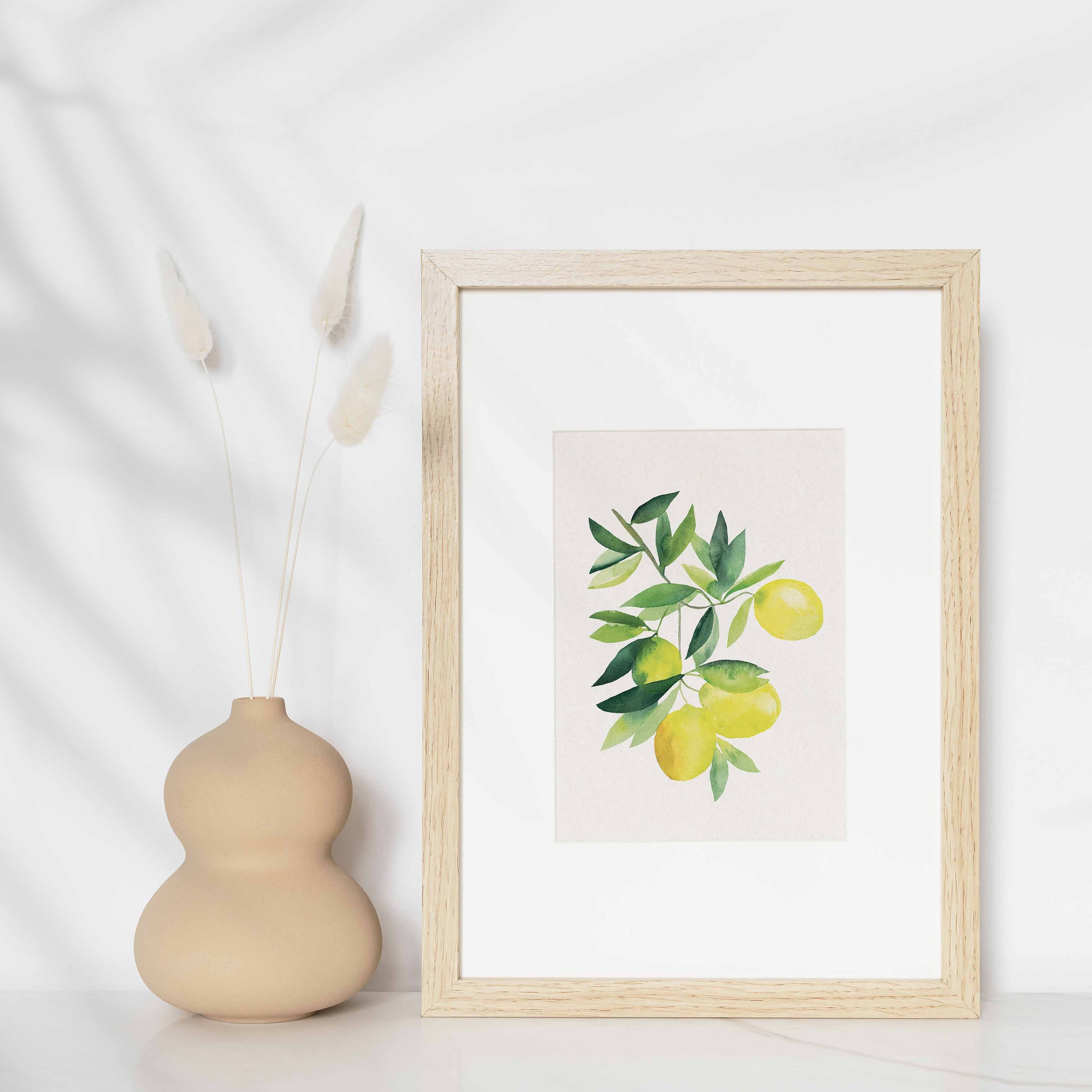 Souvenirs d'été Affiche d'art Aquarelle Art Mural Déco Maison