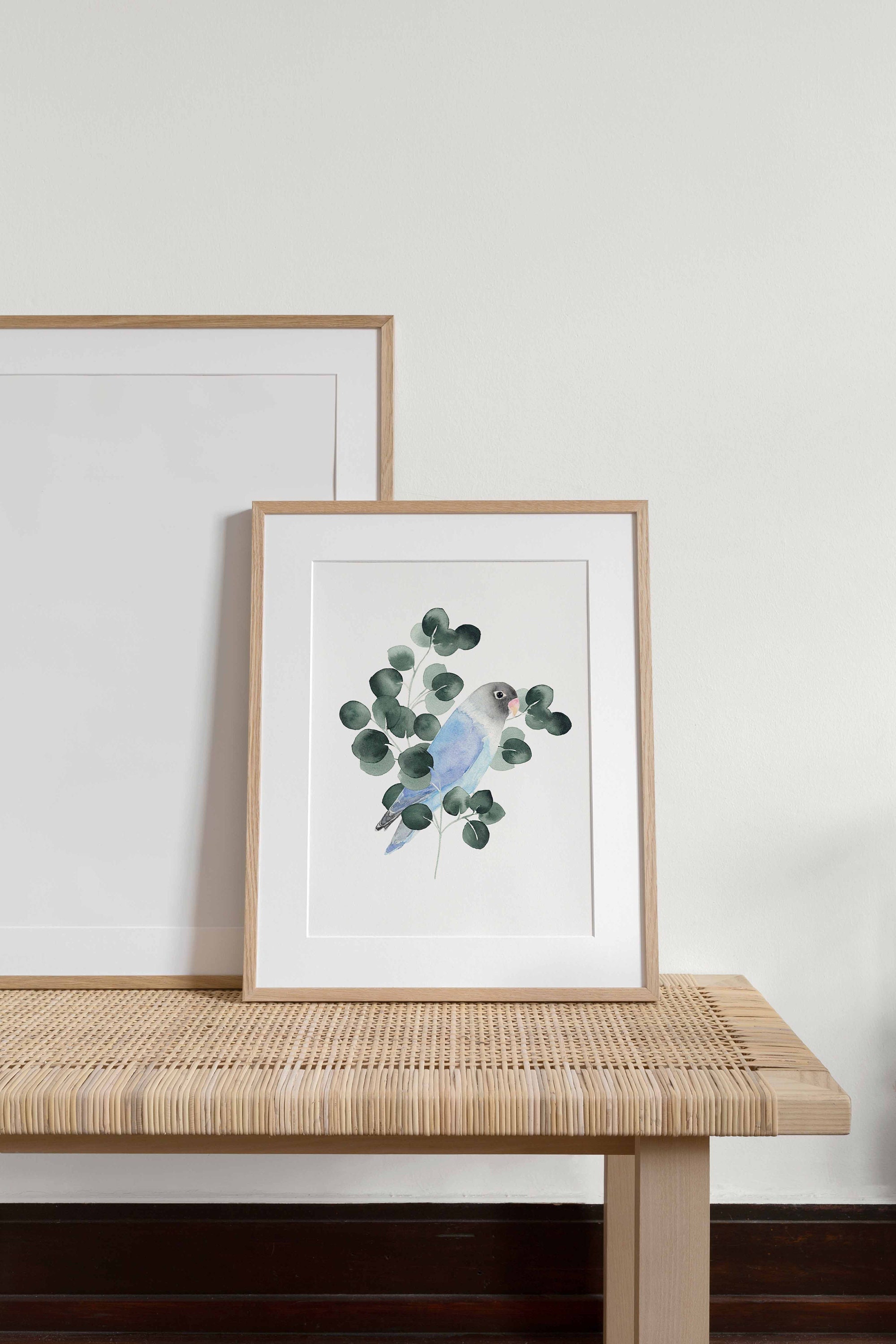 Oiseau de Paradis Affiche d'art Aquarelle Art Mural Déco Maison