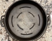 Restored Vintage Griswold Iron Mountain 8 Cast Iron Dutch Oven