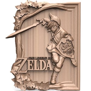 Lien numérique Zelda CNC art modèle 3d stl