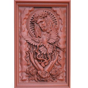 Digitale Datei Jesus Christus CNC 3D-Modell stl