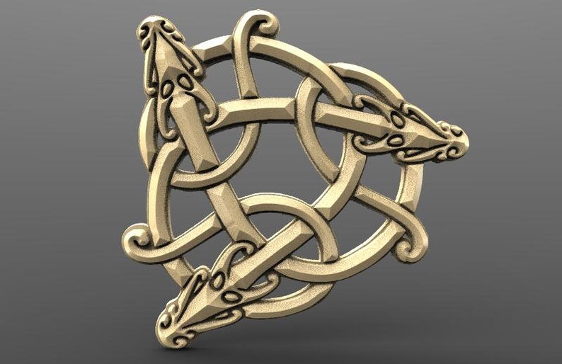 Digital file viking dragon cnc STL model