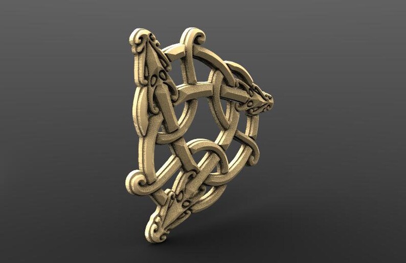 Digital file viking dragon cnc STL model