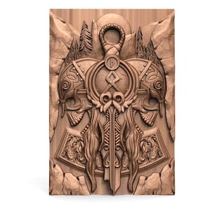 Digital file viking CNC 3d model stl