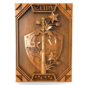Pliki cyfrowe Zelda płaskorzeźba cnc model 3D stl