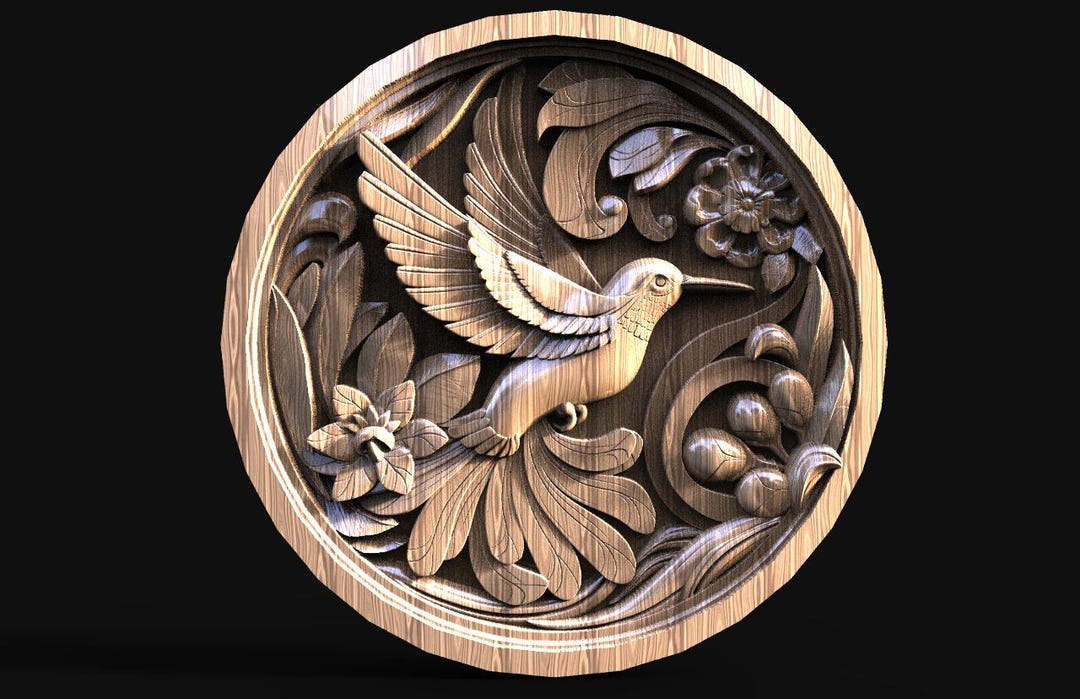 Hummingbird 3d Model, STL File for CNC Router, 3d Printing, - Etsy