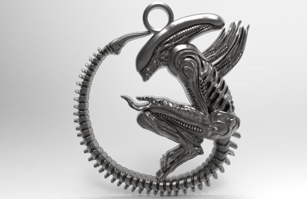 Digital File Alien Pendant Jewelry 3d Model Stl - Etsy