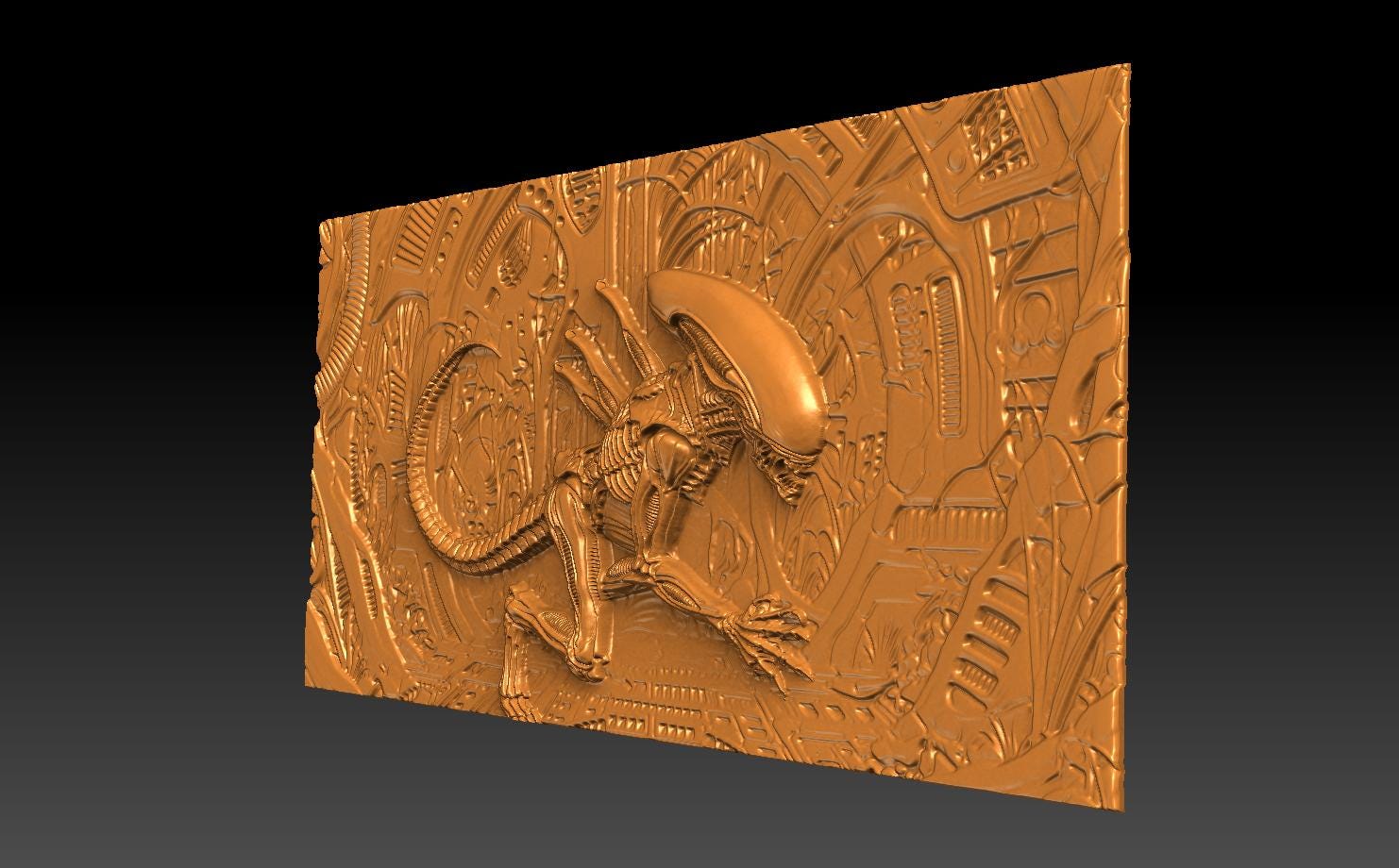 Alien Xenomorph CNC 3D Model, STL File for CNC and 3D Printing - Etsy