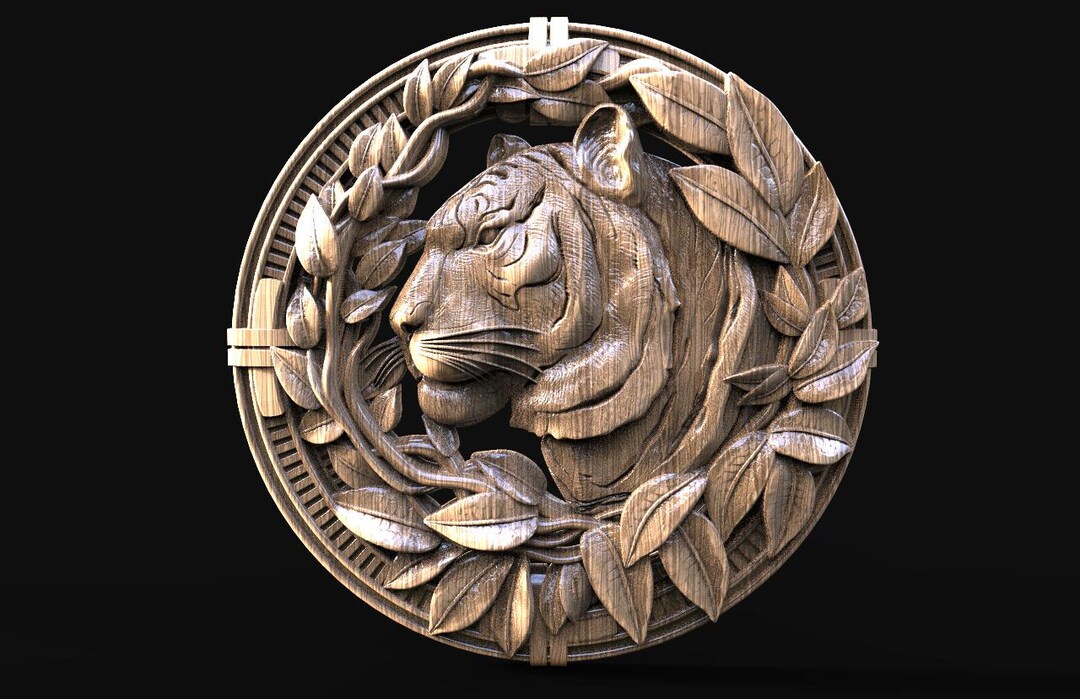 Tiger 3D Model, STL File, CNC Router 3D Printing - Etsy