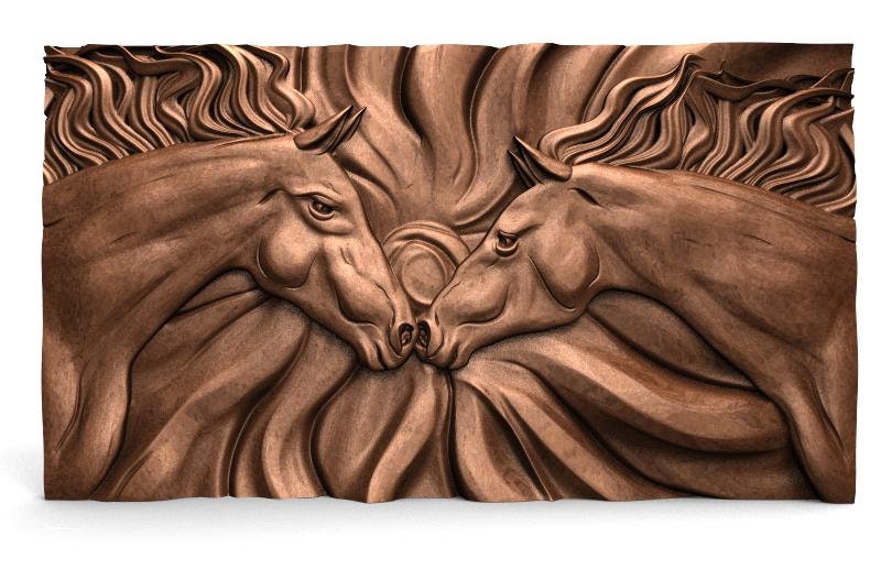 File digitale Cavalli CNC modello 3d stl