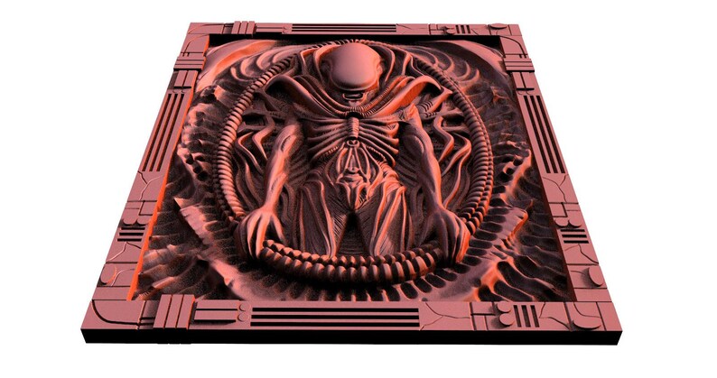 Digital File Alien CNC 3d Model Stl - Etsy