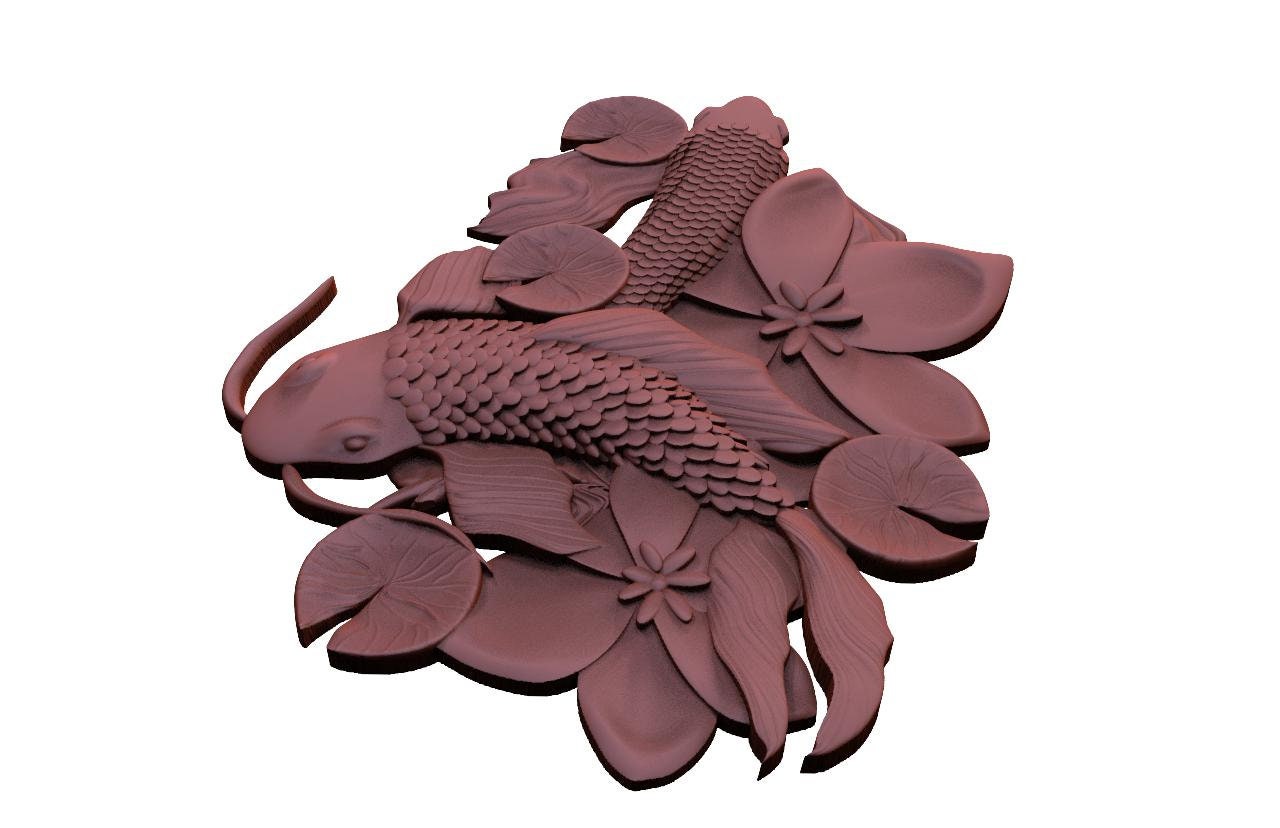Digital File Fish CNC 3d Model Stl - Etsy