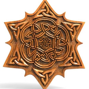 Digitale Datei keltische Sonne CNC 3D Modell STL