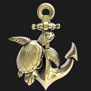 Turtle pendant 3d model, STL file for 3d printing