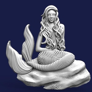 Fichier numérique Mermaid CNC modèle 3D STL