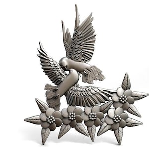Digitale Datei Vögel cnc 3d Modell stl