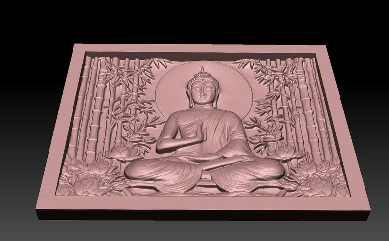 Buddha 3D Model, STL File for CNC and 3D Printing - Etsy