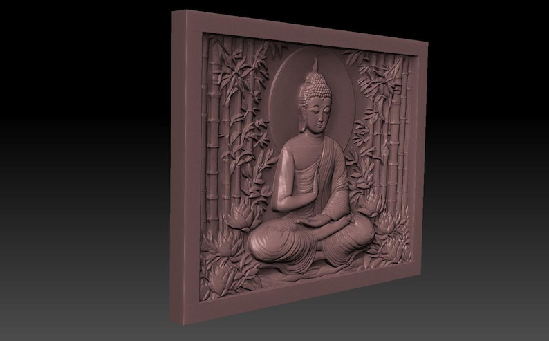 Buddha 3D Model, STL File for CNC and 3D Printing - Etsy