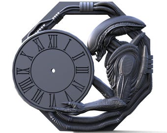 Digital file Alien Xenomorph, CNC 3d model STL