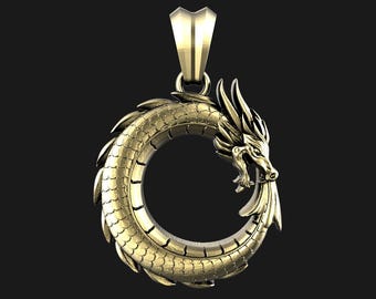 Dragon pendant 3d model, STL file for Jewelry 3D printing
