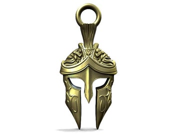 Digitale Datei Spartan Anhänger Schmuck 3D Modell stl