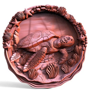Digital file turtle CNC 3d model stl