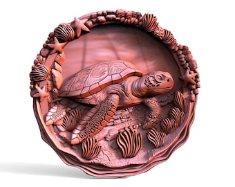 Digital file turtle CNC 3d model stl