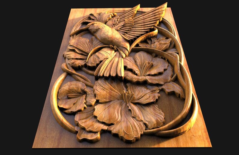 Hummingbird 3D Model, STL File for CNC Router 3D Printer - Etsy