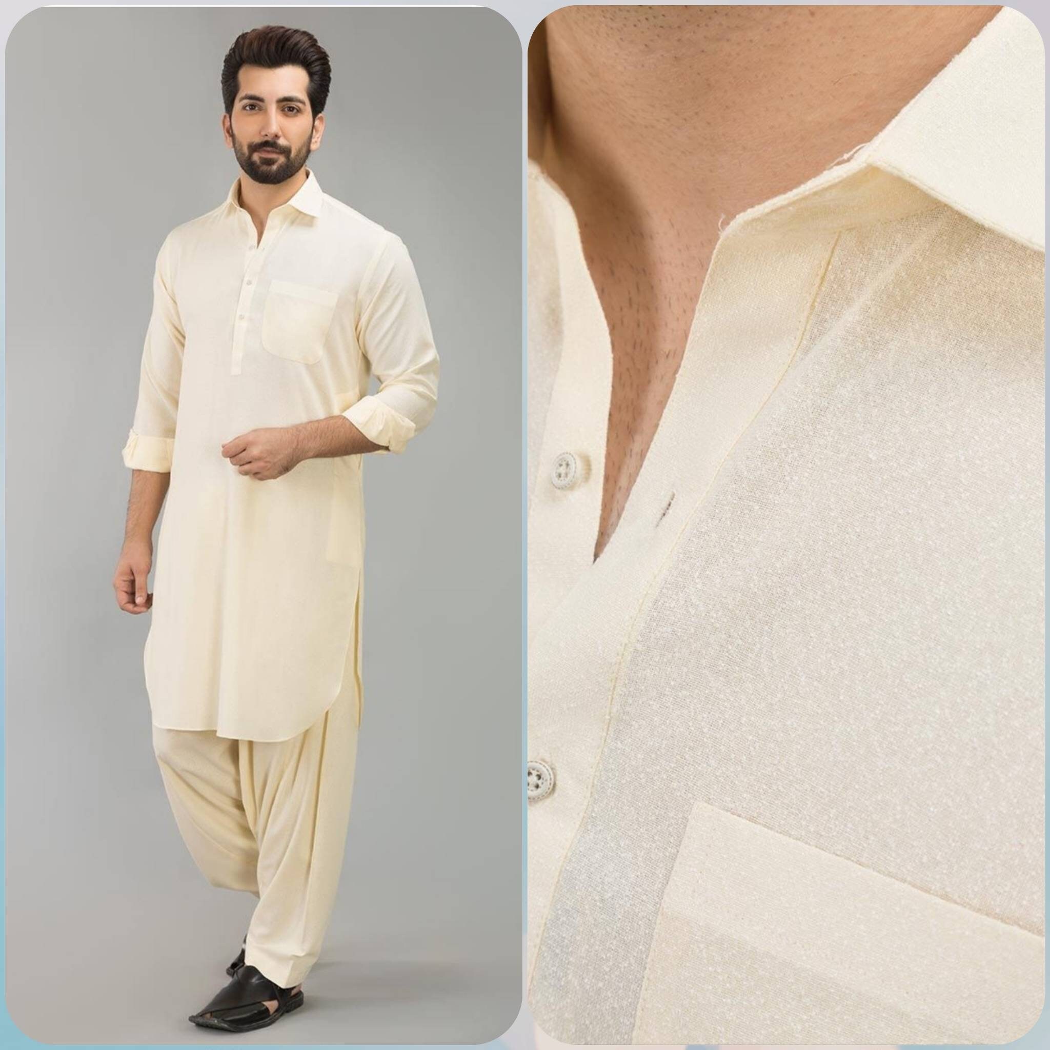 Gul Ahmed Fertig Genaht Manner Manner Kurta Shalwar Kameez Etsy