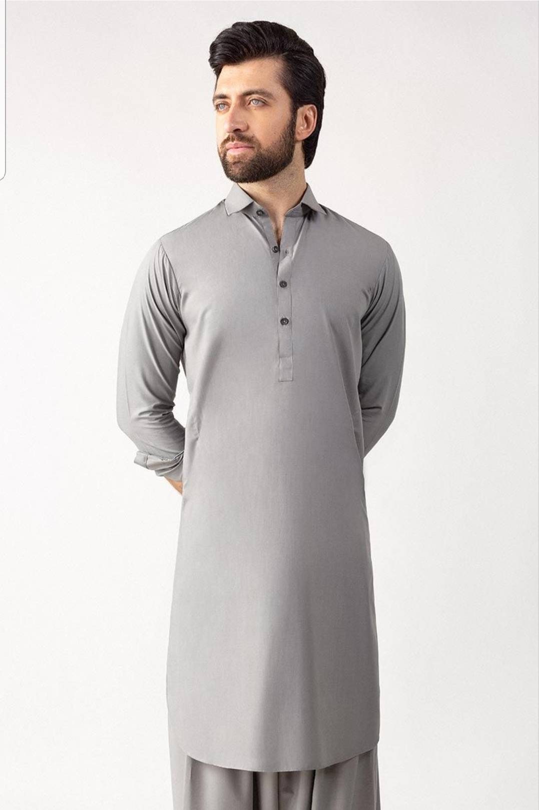 Original Gul Ahmed Fertig Gemachte Manner Herren Kurta Shalwar Etsy