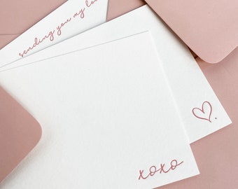 Love Notes Letterpressed Notecard Set