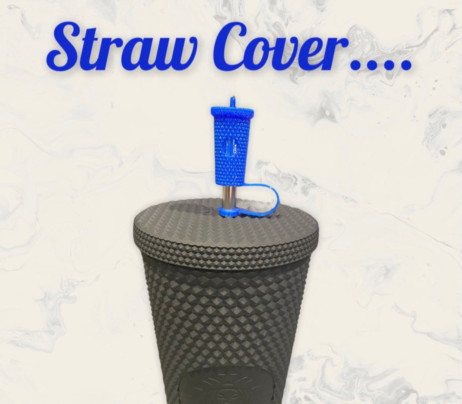 Starbucks inspired straw cover straw cap strawtopper Etsy