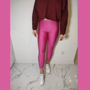 Vintage 80s OSSI Stirrup Ski Pants XS Size 6 Fuchsia High Rise Belted  Pocket Zip 