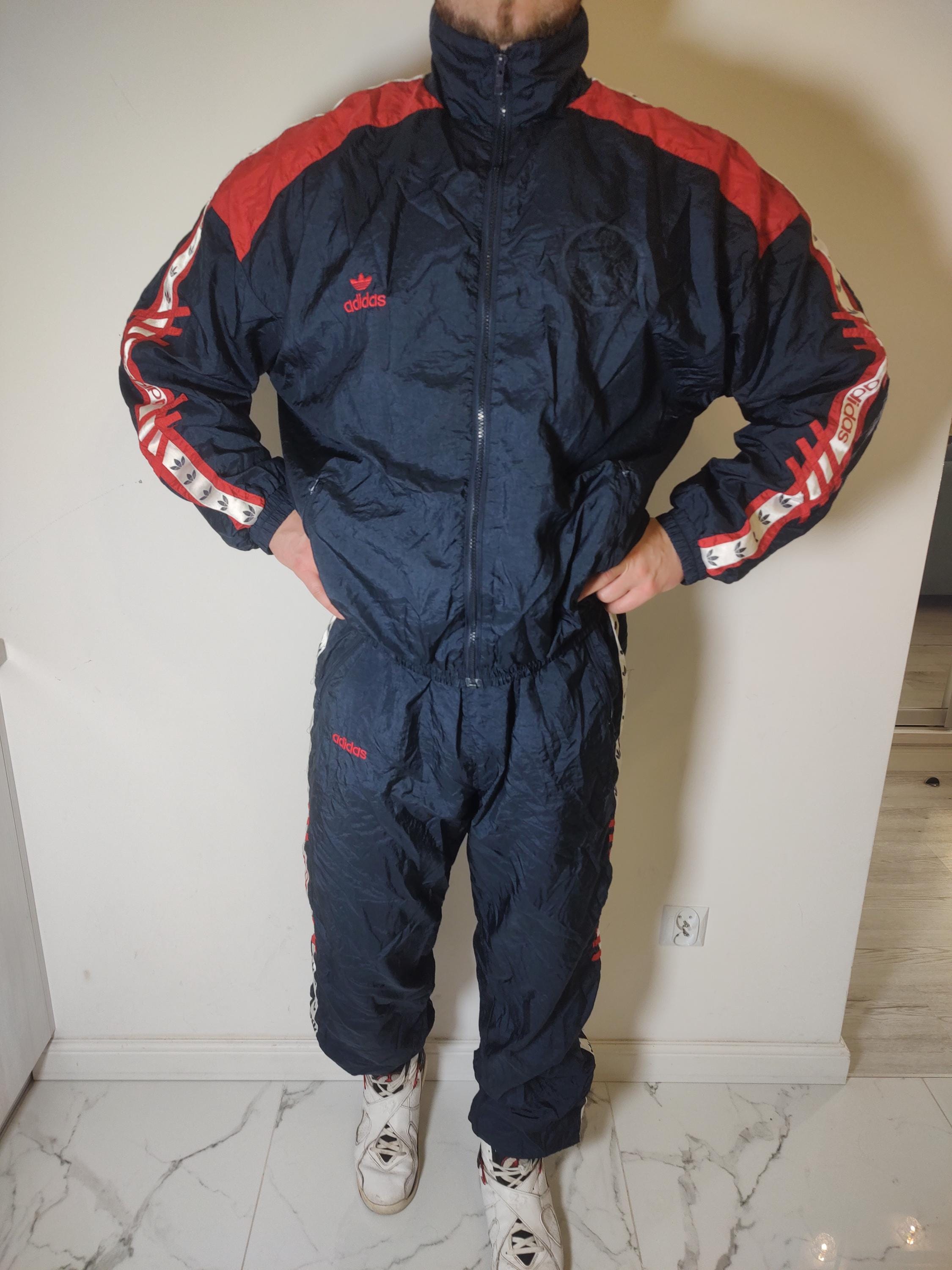 Shell Tracksuit 80s Tracksuit Vintage ADIDAS Stripe Set Rustle Shellsuit Pants 80s - Etsy