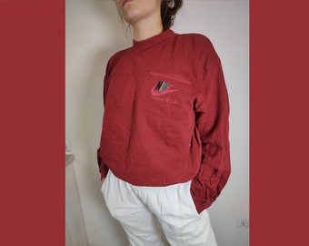 NIKE Oregon USA Crew Neck Deadstock Vintage Sudadera Borgoña talla XL