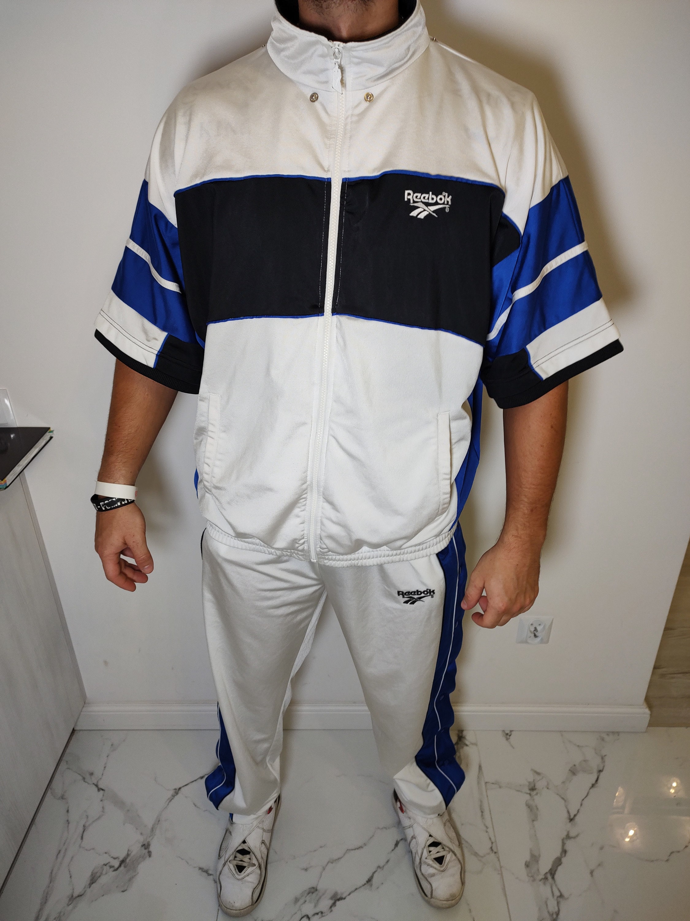 REEBOK Tracksuit Vintage Set Costume Basketball NBA Rarity Size XL